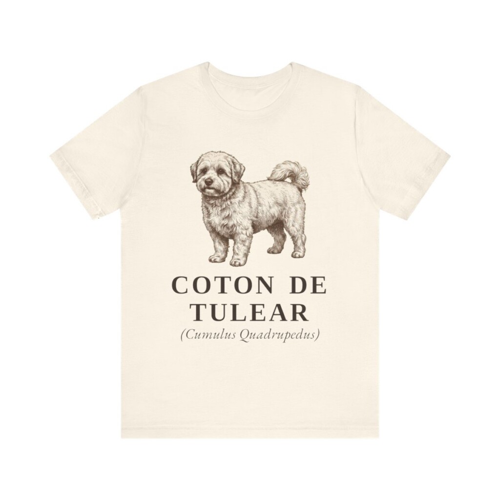 Coton de Tulear Latin Shirt, Vintage Dog Sketch Tee, Dog Latin Gift Coton de Tulear Latin Shirt, Vintage Dog Sketch Tee, Dog Latin Gift