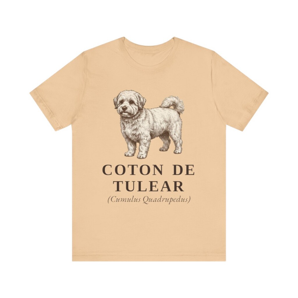 Coton de Tulear Latin Shirt, Vintage Dog Sketch Tee, Dog Latin Gift Coton de Tulear Latin Shirt, Vintage Dog Sketch Tee, Dog Latin Gift