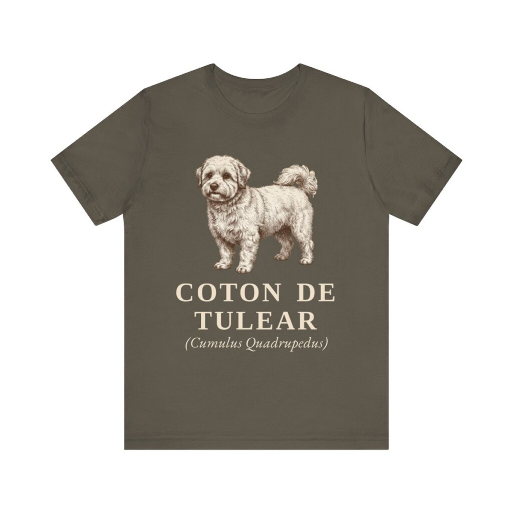 Coton de Tulear Latin Shirt, Vintage Dog Sketch Tee, Dog Latin Gift Coton de Tulear Latin Shirt, Vintage Dog Sketch Tee, Dog Latin Gift