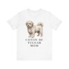 Coton de Tulear Mom Shirt, Vintage Dog Sketch Tee, Dog Mom Gift