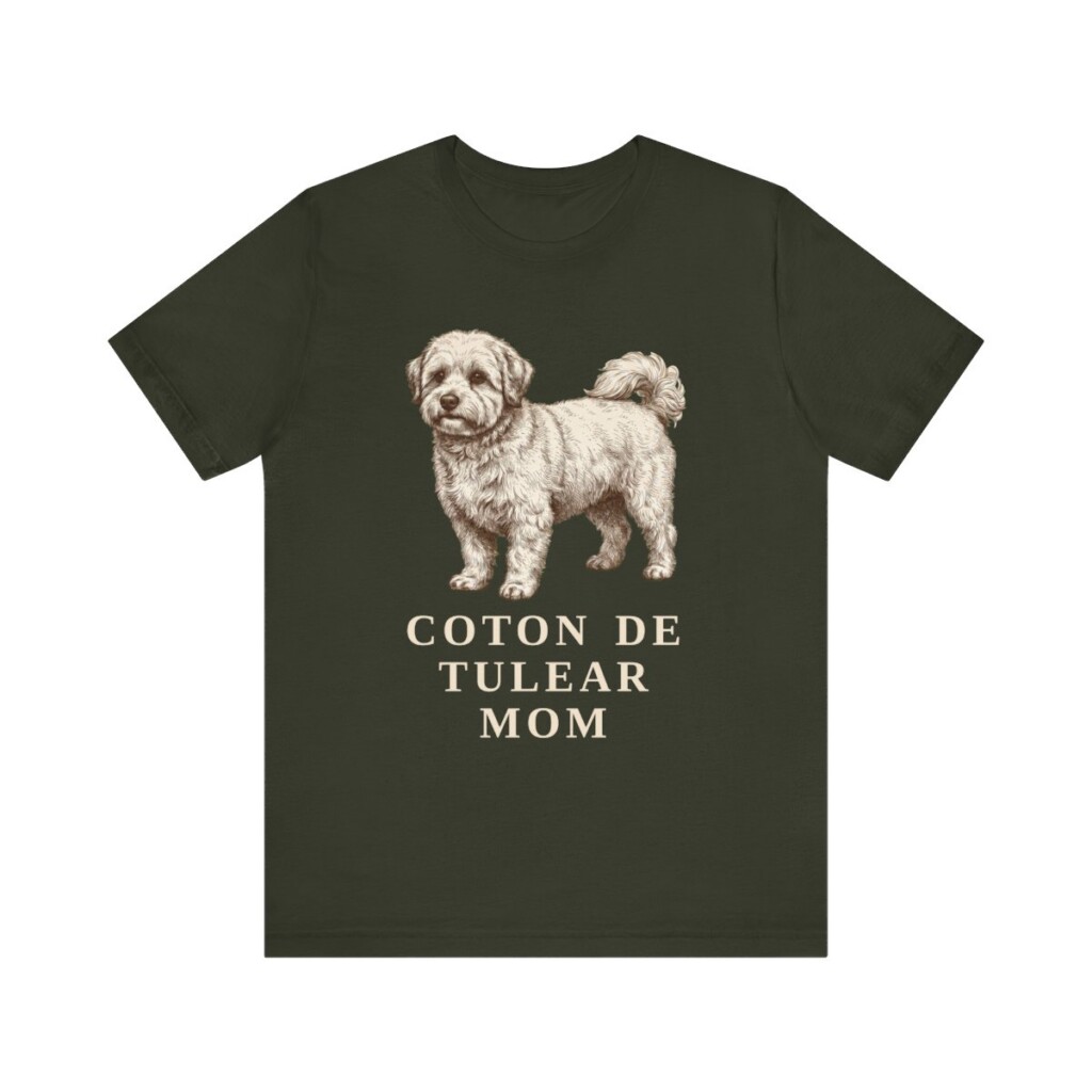 Coton de Tulear Mom Shirt, Vintage Dog Sketch Tee, Dog Mom Gift