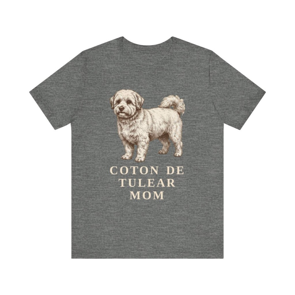 Coton de Tulear Mom Shirt, Vintage Dog Sketch Tee, Dog Mom Gift