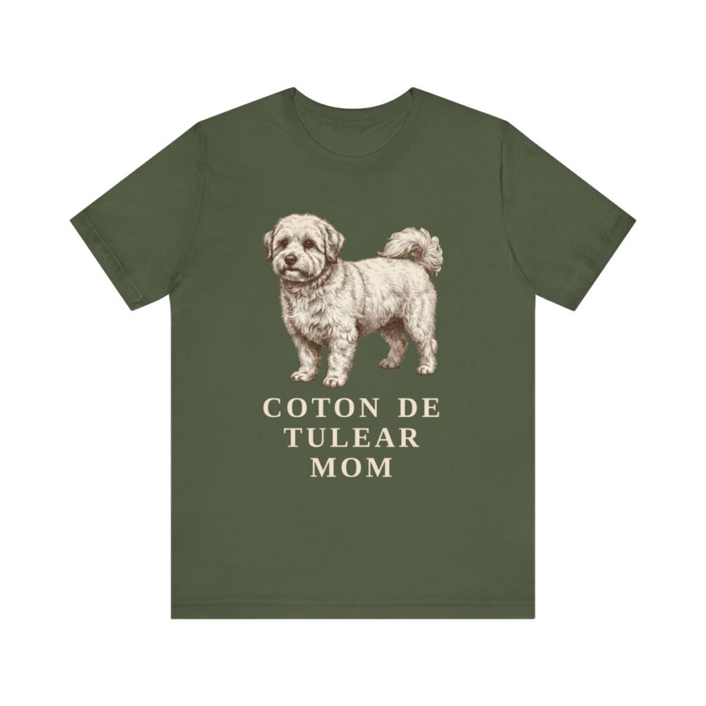 Coton de Tulear Mom Shirt, Vintage Dog Sketch Tee, Dog Mom Gift