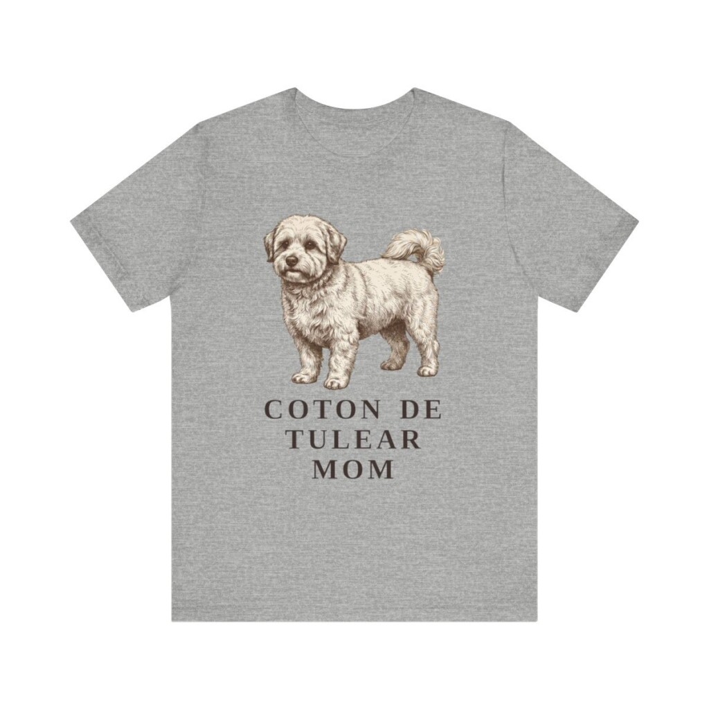 Coton de Tulear Mom Shirt, Vintage Dog Sketch Tee, Dog Mom Gift