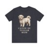 Coton de Tulear Mom Shirt, Vintage Dog Sketch Tee, Dog Mom Gift