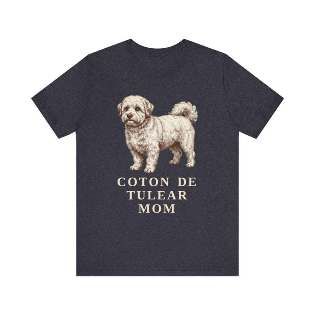 Coton de Tulear Mom Shirt, Vintage Dog Sketch Tee, Dog Mom Gift