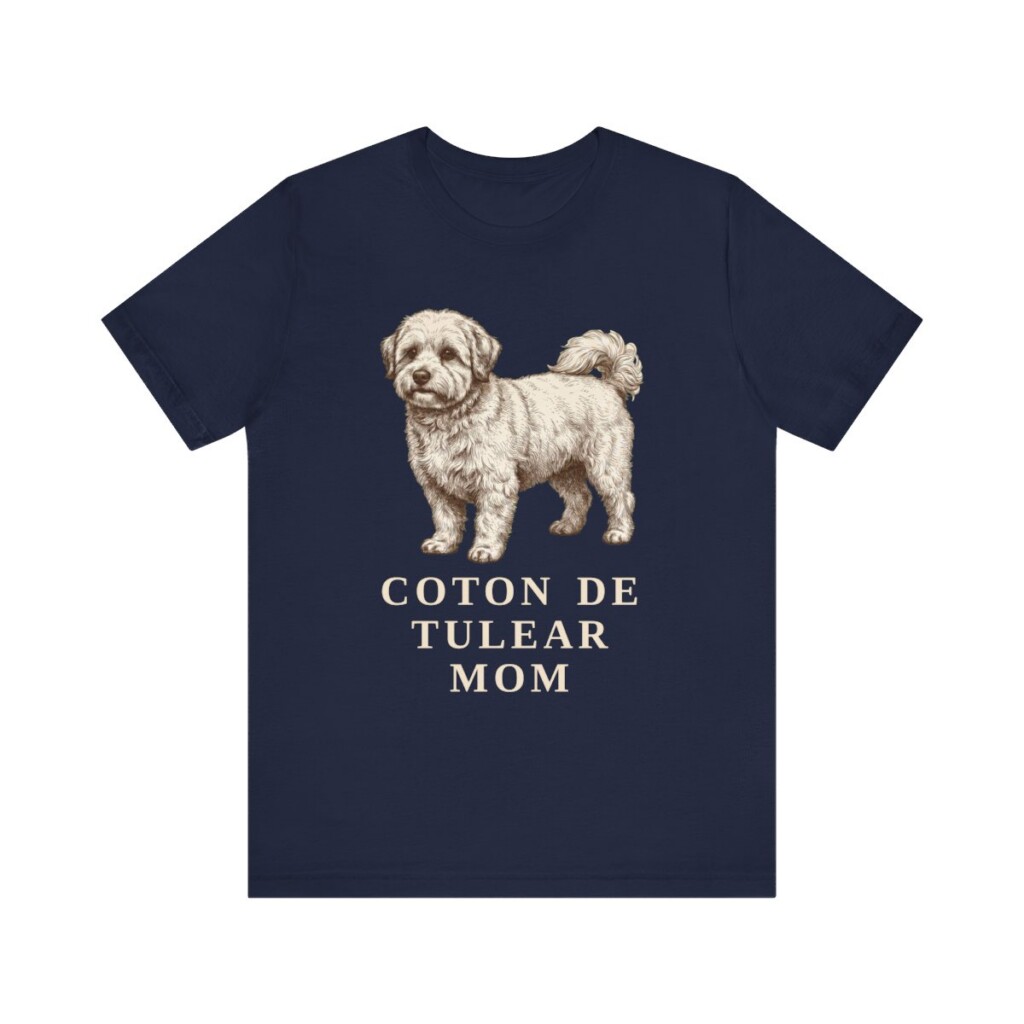 Coton de Tulear Mom Shirt, Vintage Dog Sketch Tee, Dog Mom Gift