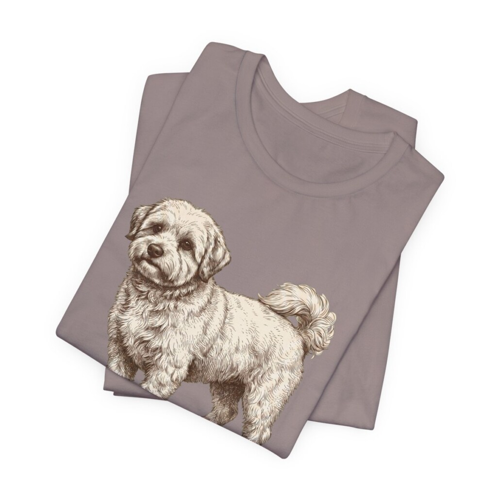 Coton de Tulear Mom Shirt, Vintage Dog Sketch Tee, Dog Mom Gift