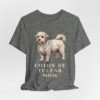 Coton de Tulear Mom Shirt, Vintage Dog Sketch Tee, Dog Mom Gift