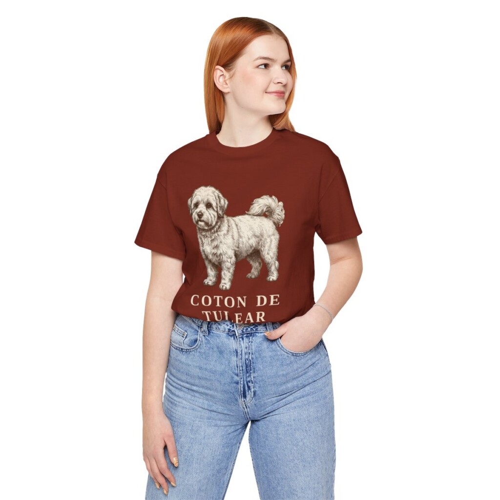 Coton de Tulear Mom Shirt, Vintage Dog Sketch Tee, Dog Mom Gift