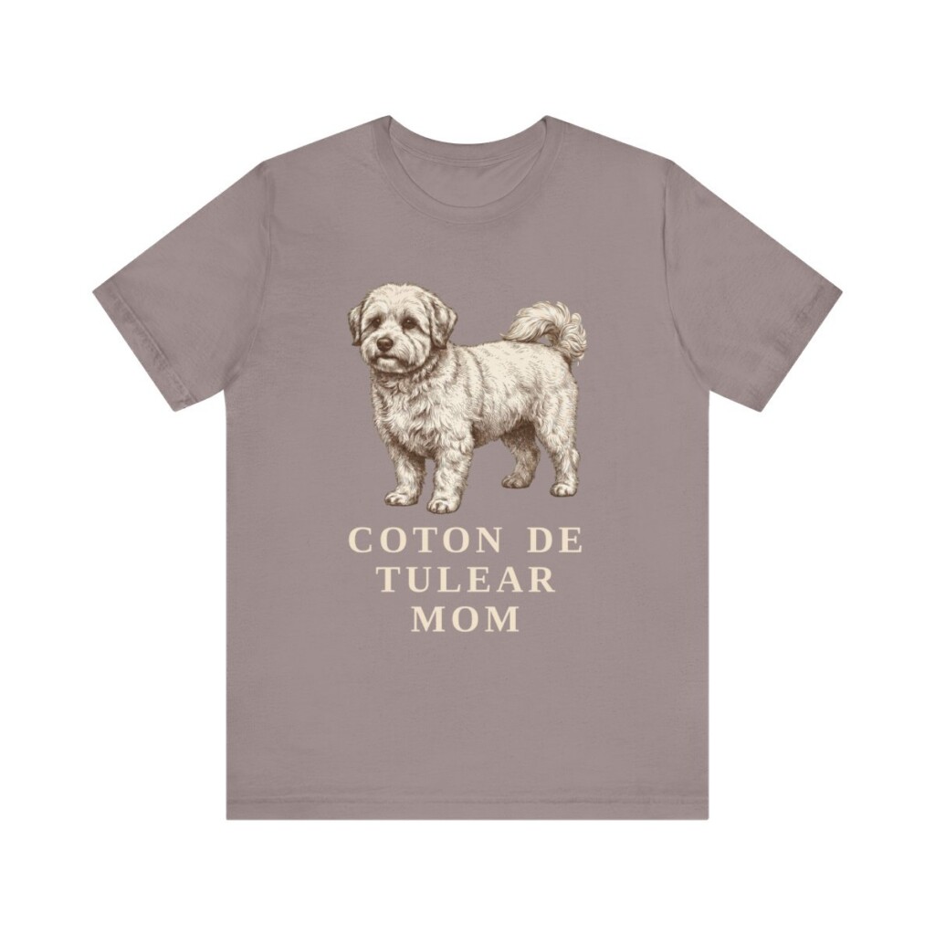 Coton de Tulear Mom Shirt, Vintage Dog Sketch Tee, Dog Mom Gift