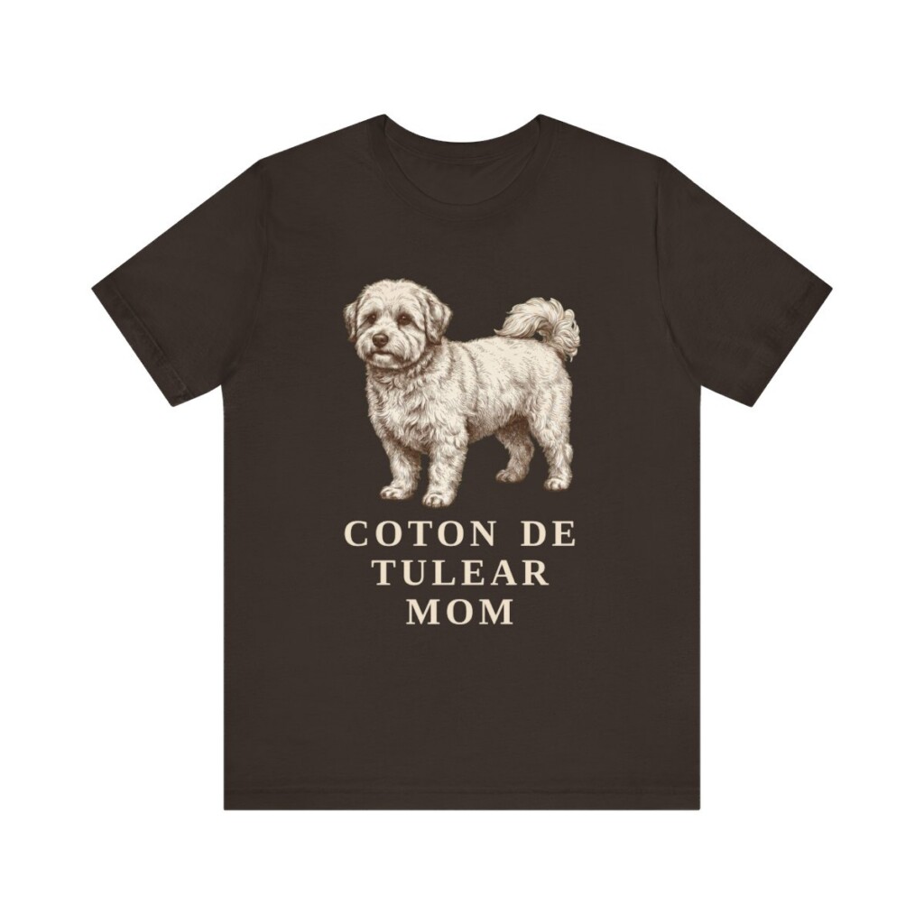Coton de Tulear Mom Shirt, Vintage Dog Sketch Tee, Dog Mom Gift
