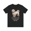 Coton de Tulear Mom Shirt, Vintage Dog Sketch Tee, Dog Mom Gift