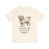 Coton de Tulear Mom Shirt, Vintage Dog Sketch Tee, Dog Mom Gift
