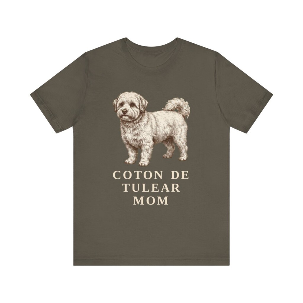 Coton de Tulear Mom Shirt, Vintage Dog Sketch Tee, Dog Mom Gift
