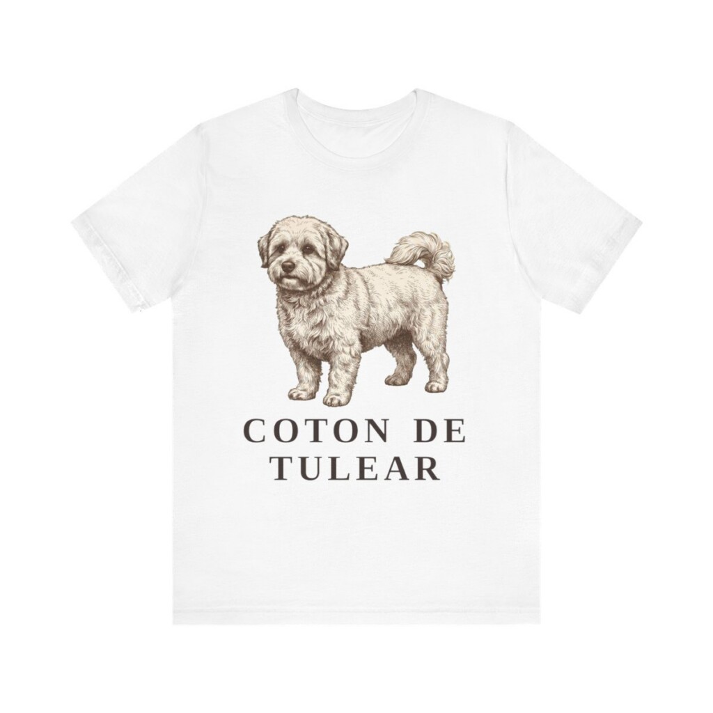 Coton de Tulear Shirt, Vintage Dog Sketch Tee, Dog Lover Gift