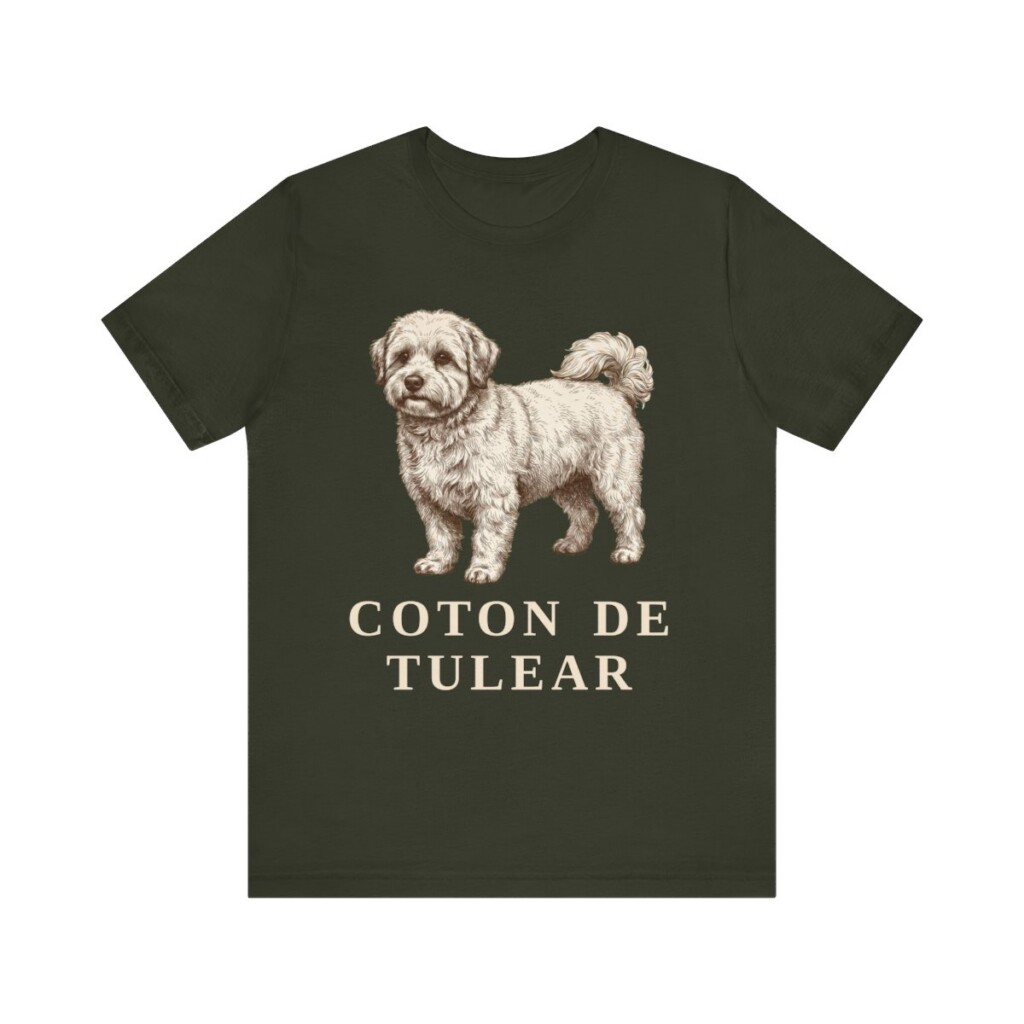 Coton de Tulear Shirt, Vintage Dog Sketch Tee, Dog Lover Gift