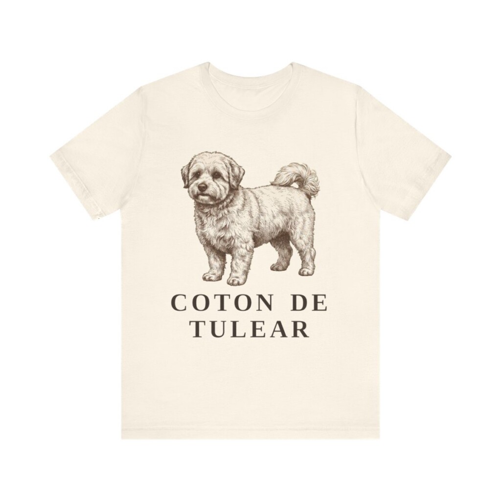 Coton de Tulear Shirt, Vintage Dog Sketch Tee, Dog Lover Gift