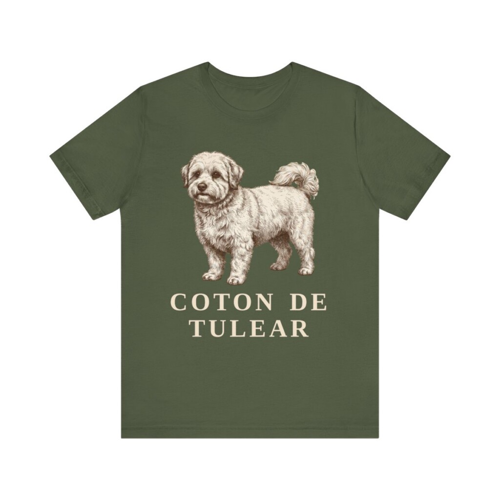 Coton de Tulear Shirt, Vintage Dog Sketch Tee, Dog Lover Gift