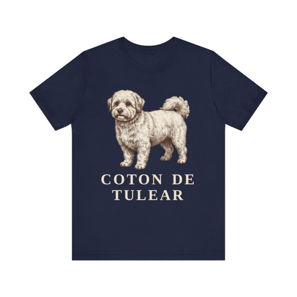 Coton de Tulear Shirt, Vintage Dog Sketch Tee, Dog Lover Gift
