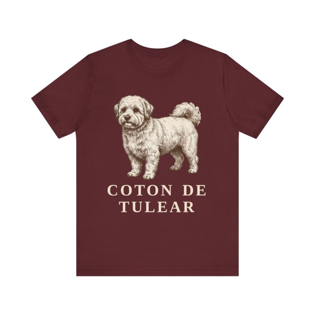 Coton de Tulear Shirt, Vintage Dog Sketch Tee, Dog Lover Gift