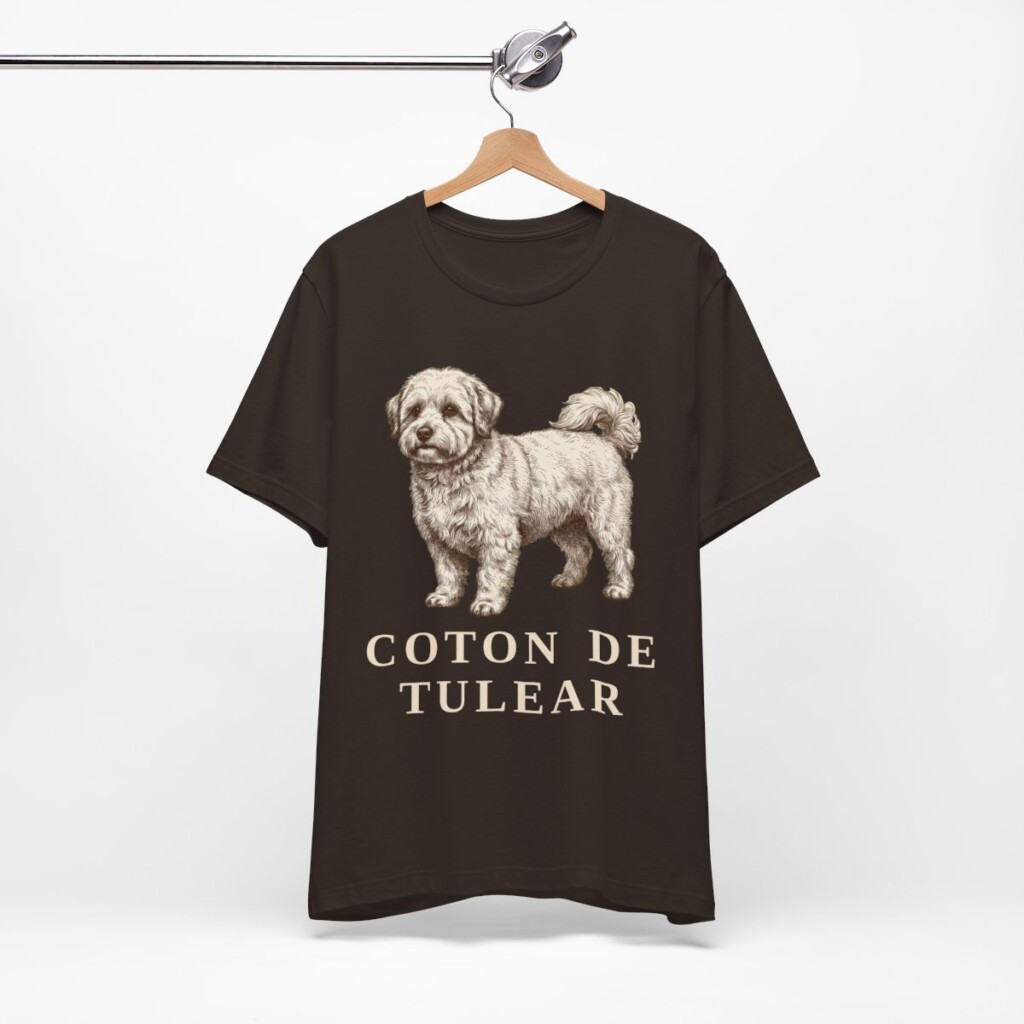 Coton de Tulear Shirt, Vintage Dog Sketch Tee, Dog Lover Gift