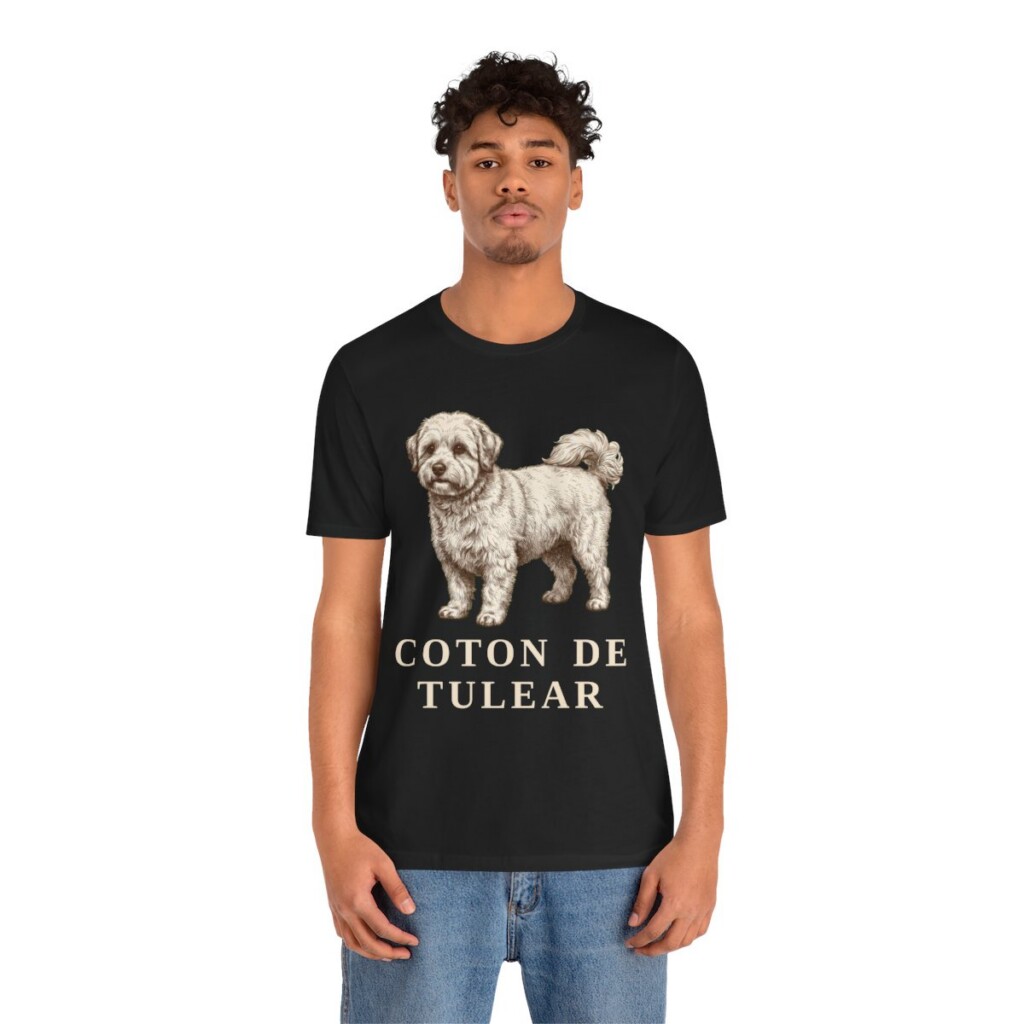Coton de Tulear Shirt, Vintage Dog Sketch Tee, Dog Lover Gift