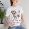 Coton de Tulear Shirt, Vintage Dog Sketch Tee, Dog Lover Gift