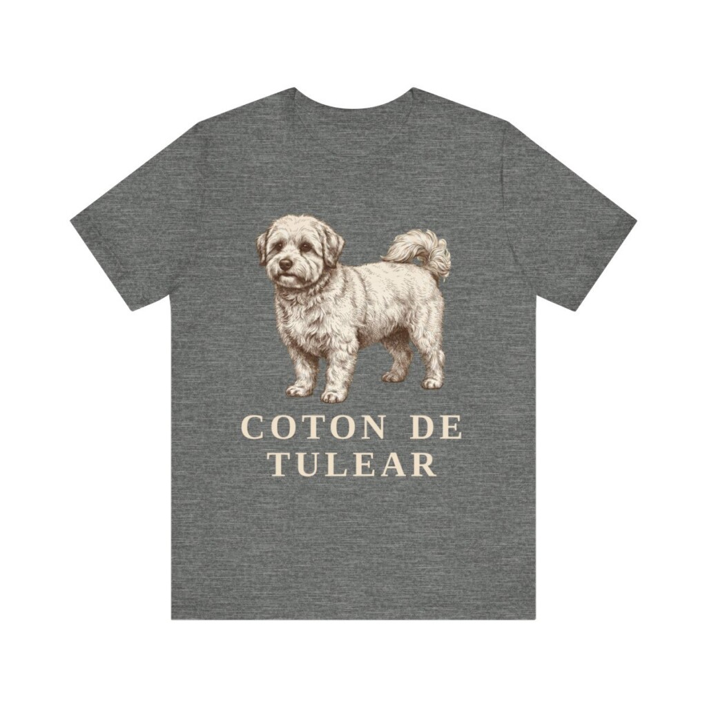 Coton de Tulear Shirt, Vintage Dog Sketch Tee, Dog Lover Gift