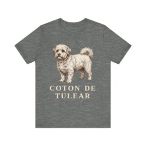 Coton de Tulear Shirt, Vintage Dog Sketch Tee, Dog Lover Gift