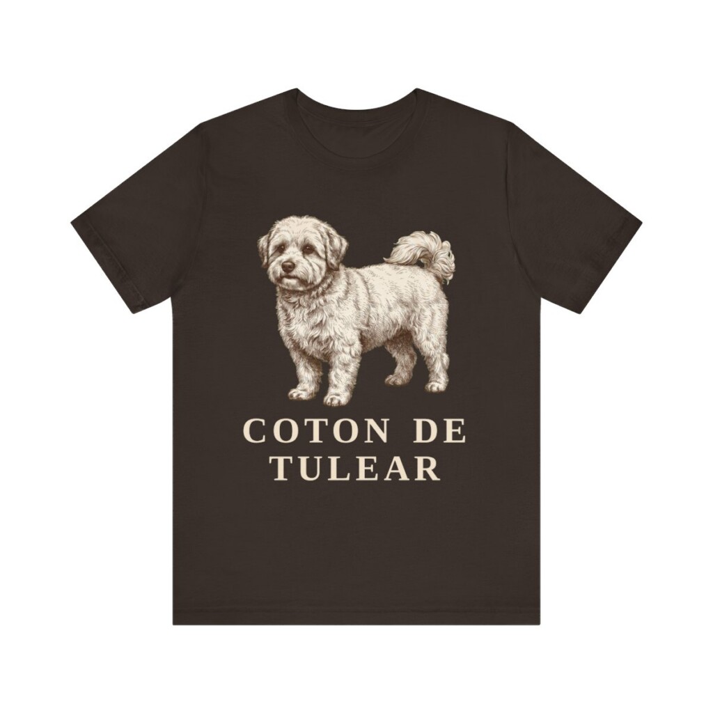 Coton de Tulear Shirt, Vintage Dog Sketch Tee, Dog Lover Gift