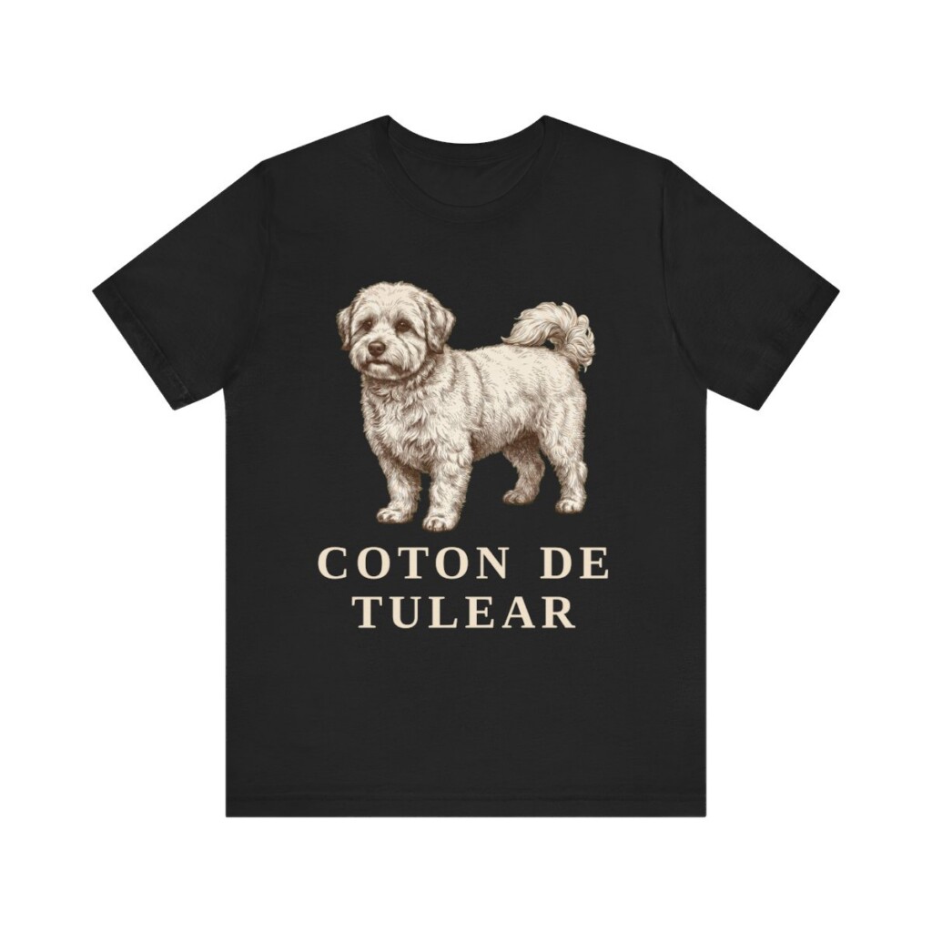 Coton de Tulear Shirt, Vintage Dog Sketch Tee, Dog Lover Gift