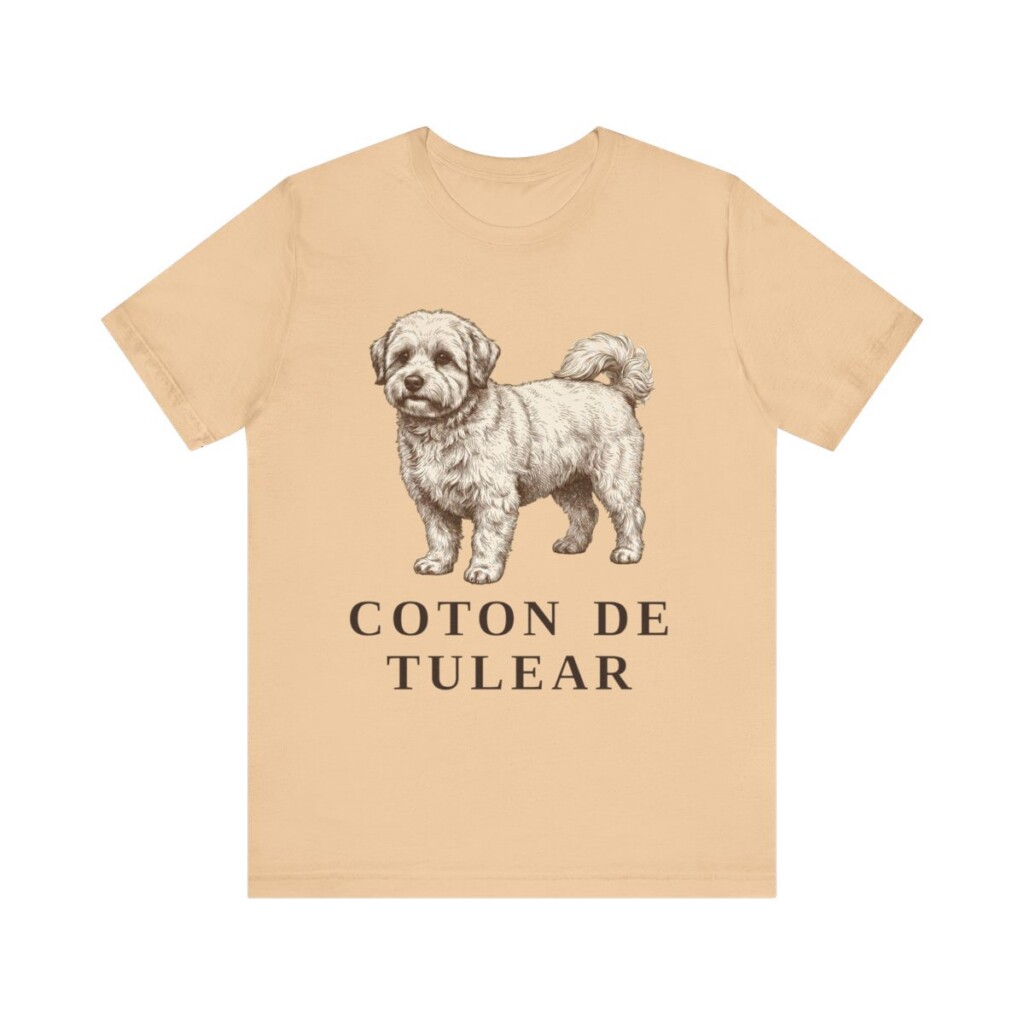 Coton de Tulear Shirt, Vintage Dog Sketch Tee, Dog Lover Gift