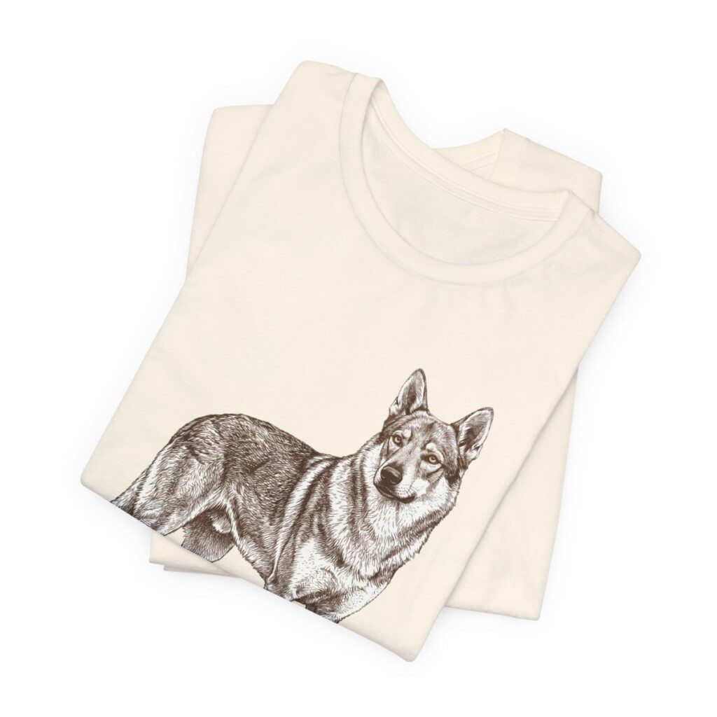 Czechoslovakian Vlciak Dad Shirt, Vintage Dog Sketch Tee, Dog Dad Gift