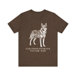 Czechoslovakian Vlciak Dad Shirt, Vintage Dog Sketch Tee, Dog Dad Gift