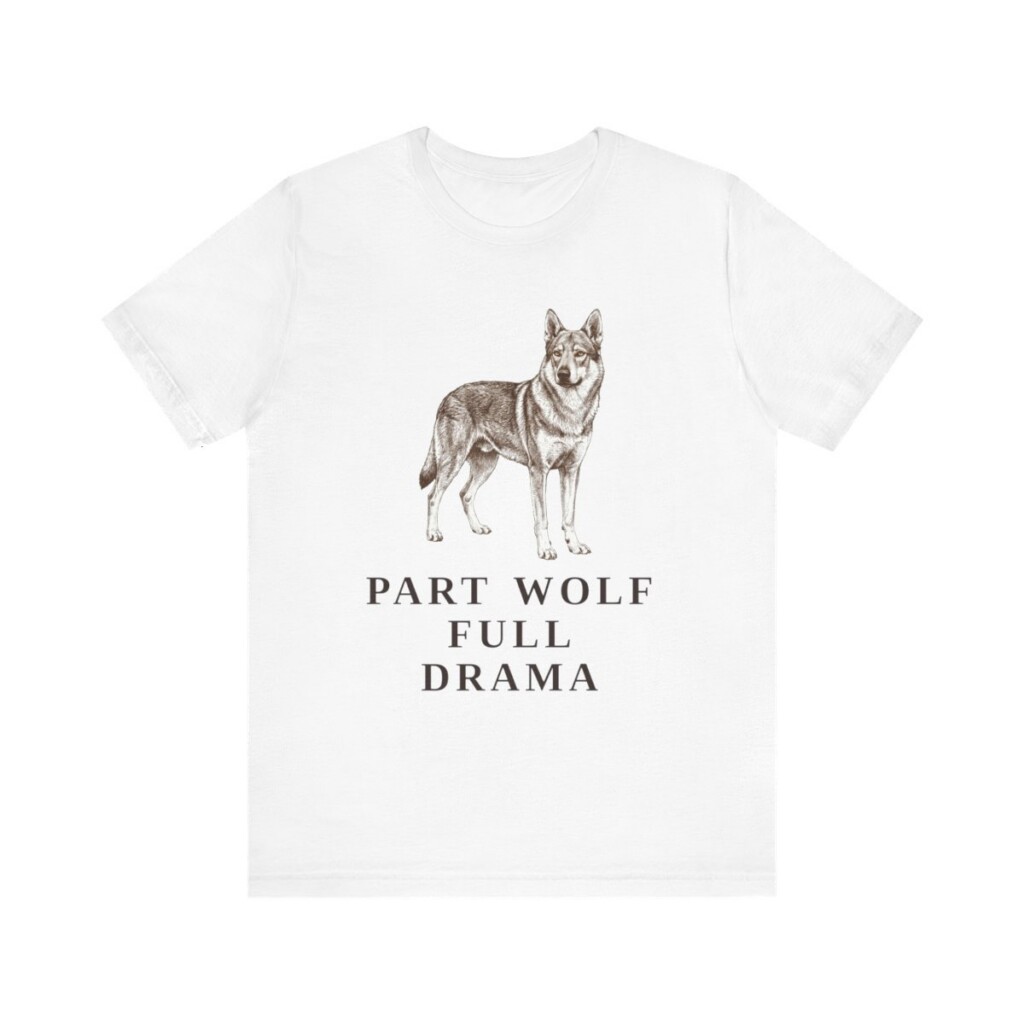 Czechoslovakian Vlciak Humor Shirt, Vintage Dog Sketch Tee, Dog Humor Gift