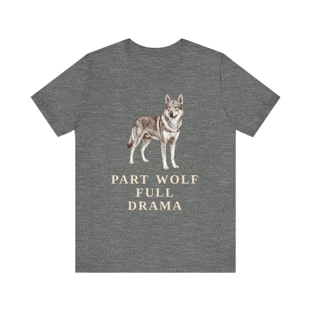 Czechoslovakian Vlciak Humor Shirt, Vintage Dog Sketch Tee, Dog Humor Gift