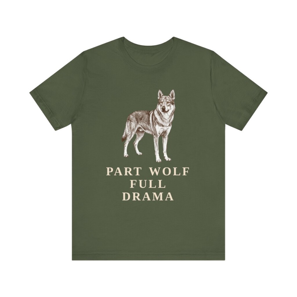 Czechoslovakian Vlciak Humor Shirt, Vintage Dog Sketch Tee, Dog Humor Gift