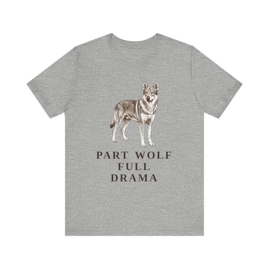 Czechoslovakian Vlciak Humor Shirt, Vintage Dog Sketch Tee, Dog Humor Gift