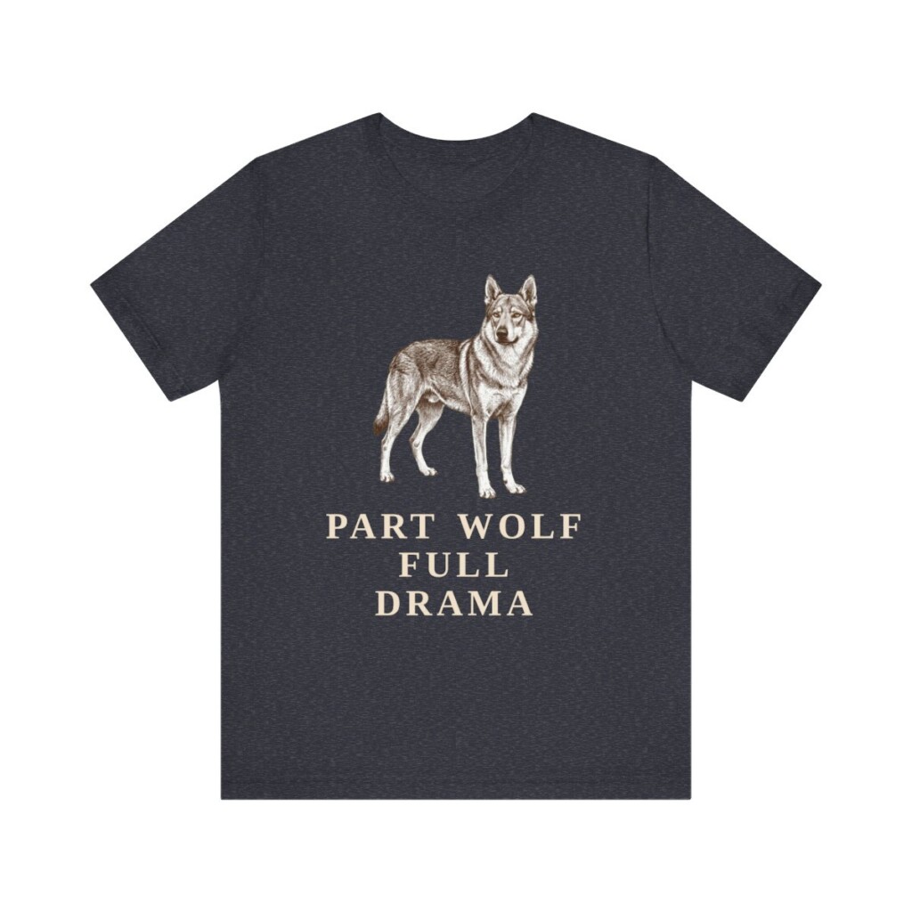 Czechoslovakian Vlciak Humor Shirt, Vintage Dog Sketch Tee, Dog Humor Gift
