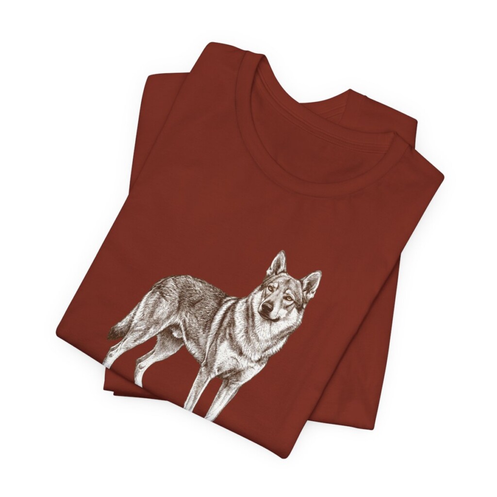 Czechoslovakian Vlciak Humor Shirt, Vintage Dog Sketch Tee, Dog Humor Gift