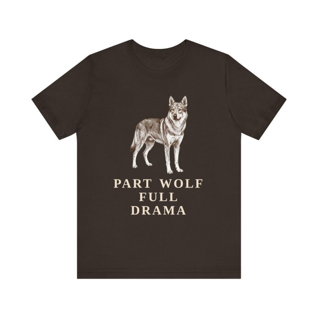 Czechoslovakian Vlciak Humor Shirt, Vintage Dog Sketch Tee, Dog Humor Gift