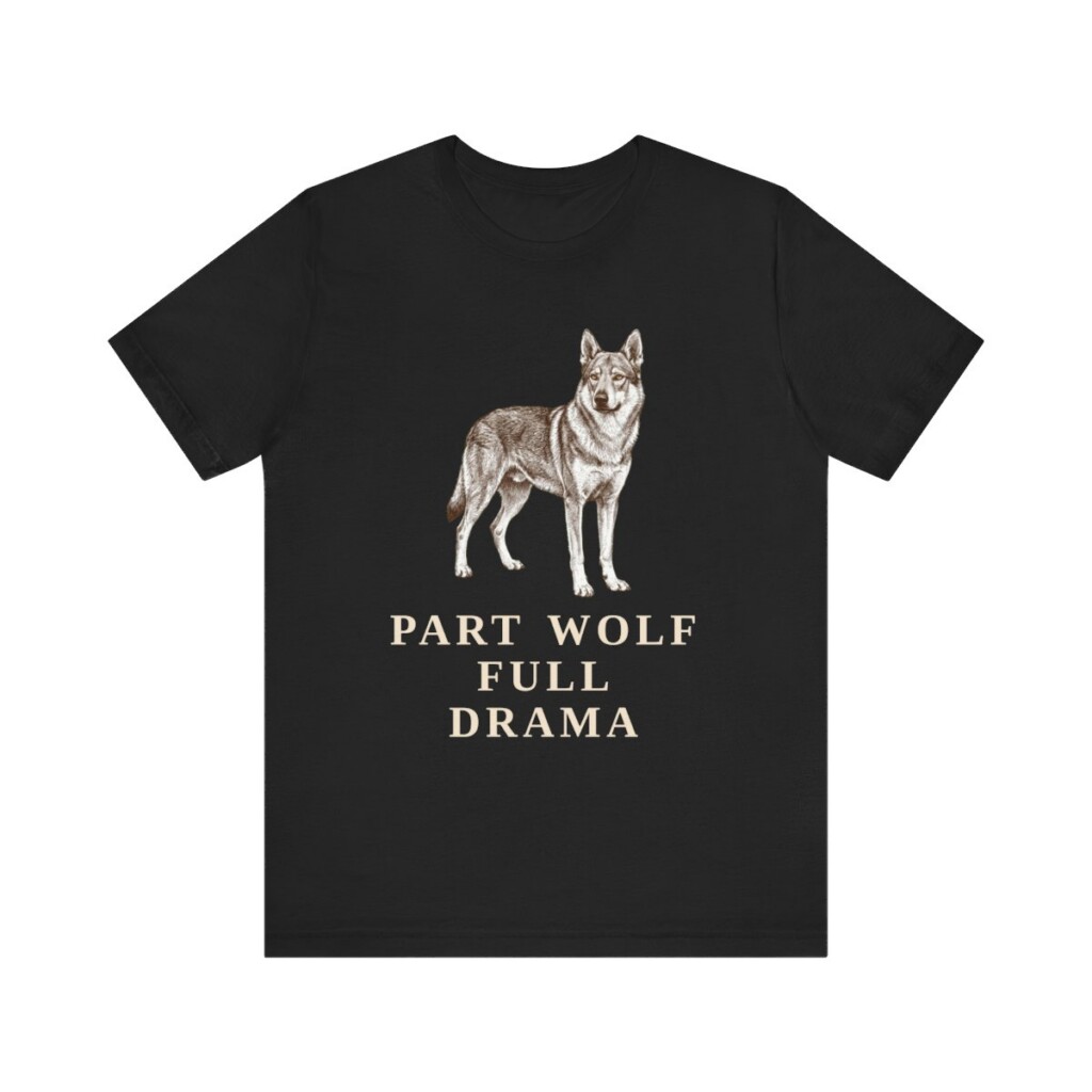 Czechoslovakian Vlciak Humor Shirt, Vintage Dog Sketch Tee, Dog Humor Gift