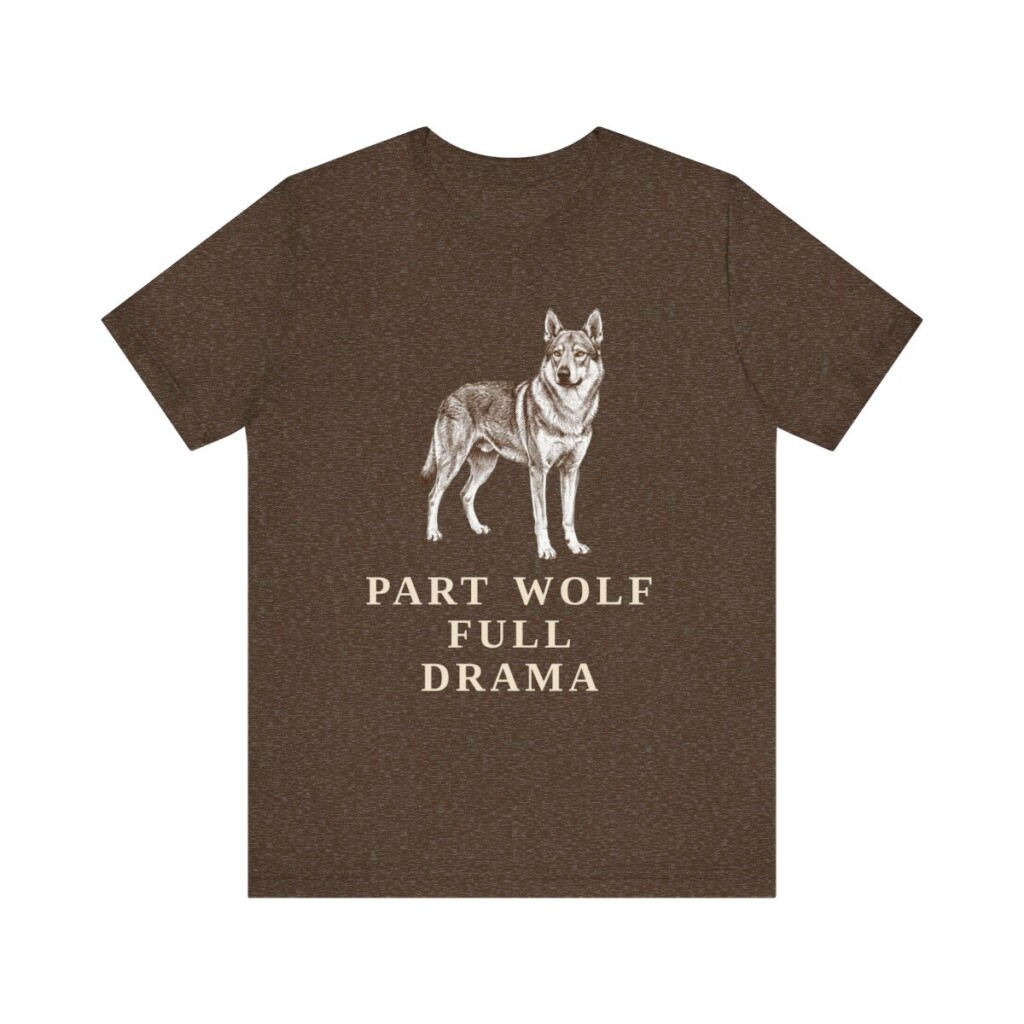 Czechoslovakian Vlciak Humor Shirt, Vintage Dog Sketch Tee, Dog Humor Gift
