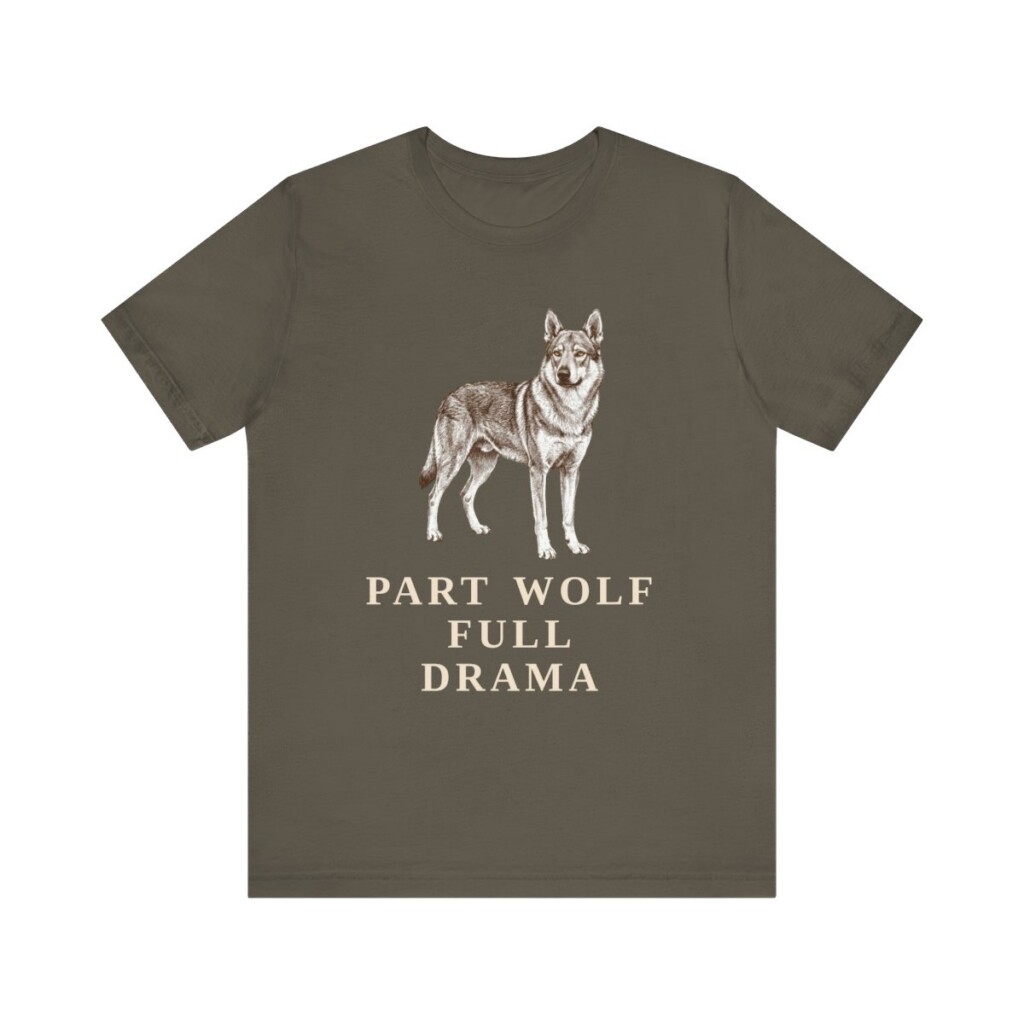Czechoslovakian Vlciak Humor Shirt, Vintage Dog Sketch Tee, Dog Humor Gift