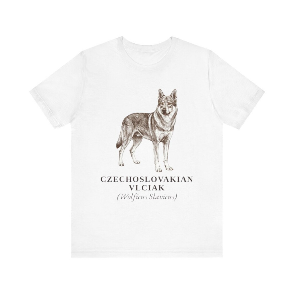 Czechoslovakian Vlciak Latin Shirt, Vintage Dog Sketch Tee, Dog Latin Gift