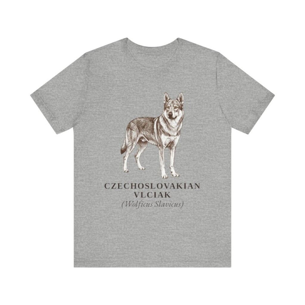 Czechoslovakian Vlciak Latin Shirt, Vintage Dog Sketch Tee, Dog Latin Gift