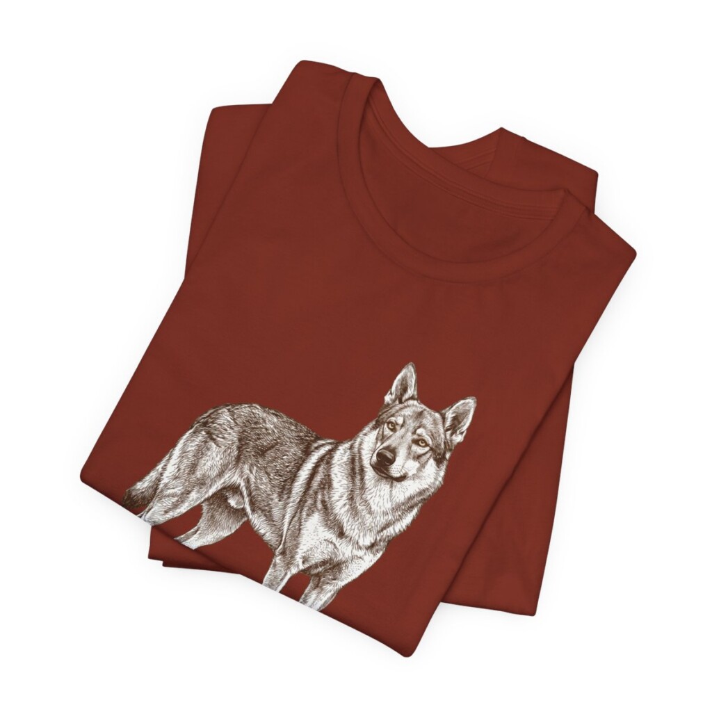 Czechoslovakian Vlciak Latin Shirt, Vintage Dog Sketch Tee, Dog Latin Gift