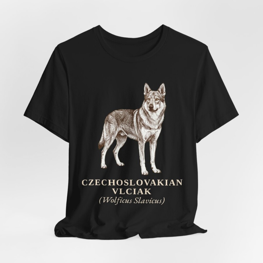 Czechoslovakian Vlciak Latin Shirt, Vintage Dog Sketch Tee, Dog Latin Gift