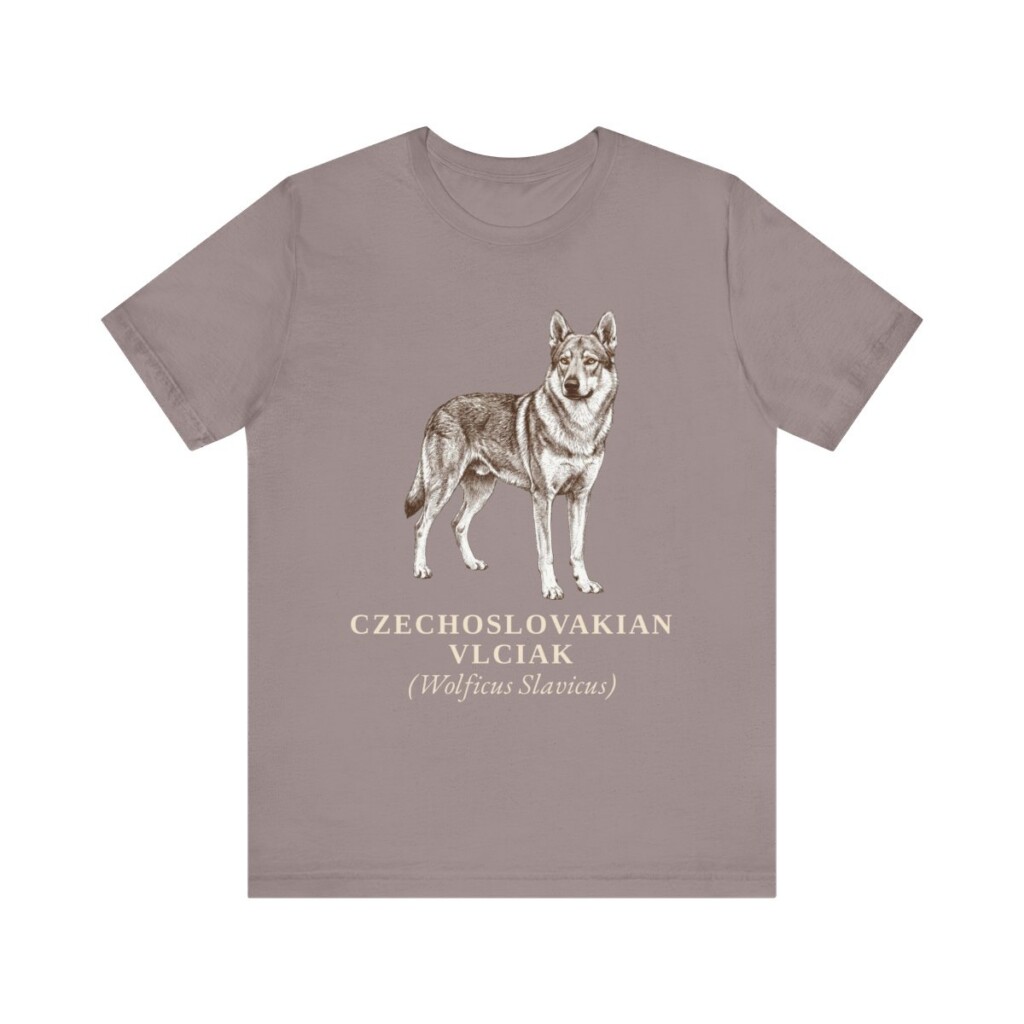 Czechoslovakian Vlciak Latin Shirt, Vintage Dog Sketch Tee, Dog Latin Gift